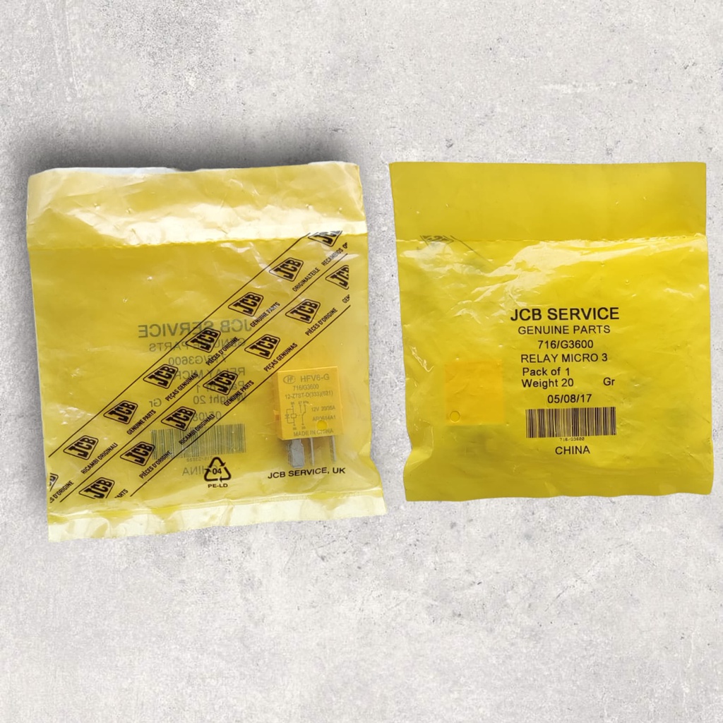 RELÉ 35/20 12V MICRO (TIPO DIODO) (AMARILLO)